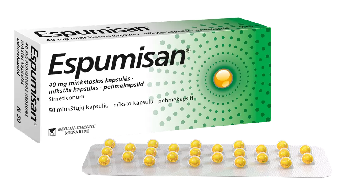 Эспумизан мягкие капсулы 40 мг N25x2 