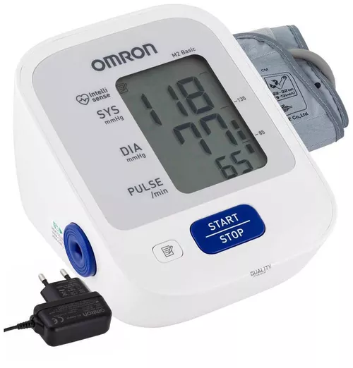 Тонометр Omron M2 Basic 7121-ALRU (с адаптером и большой манжетой)