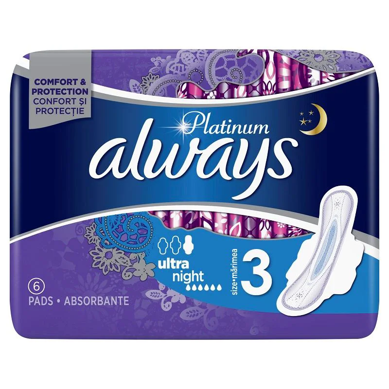 Absorbante ALWAYS Platinum Ultra Night N6 (*6)