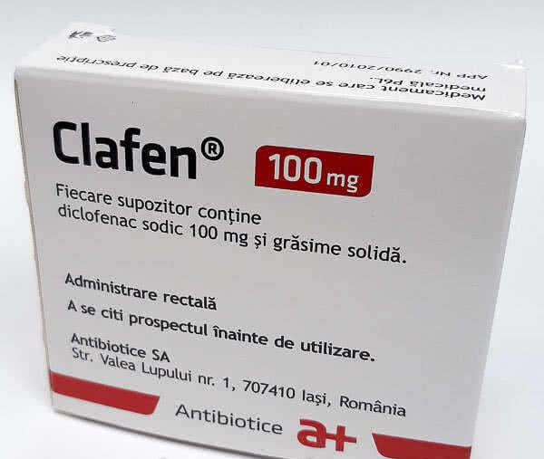 Clafen 100 mg supozitoare N3x2