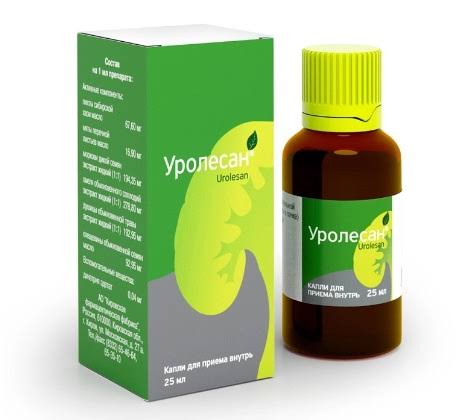 Уролесан капли для приема внутрь, раствор 25 мл