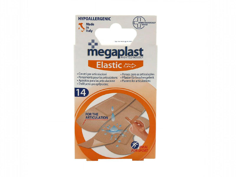 Пластырь Megaplast эластичный текстильный, бежевый, N14
