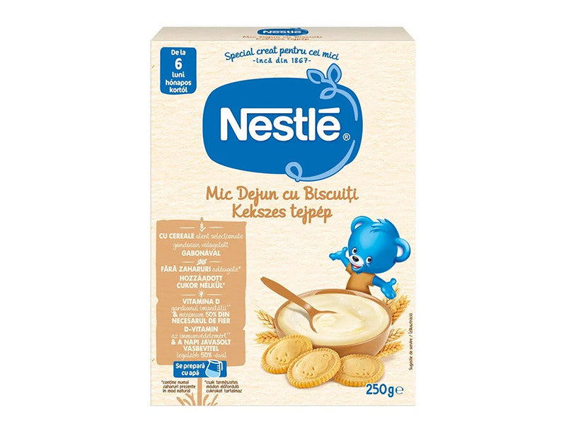 Nestle “Terci lactat Gust Biscuiți” 250 g