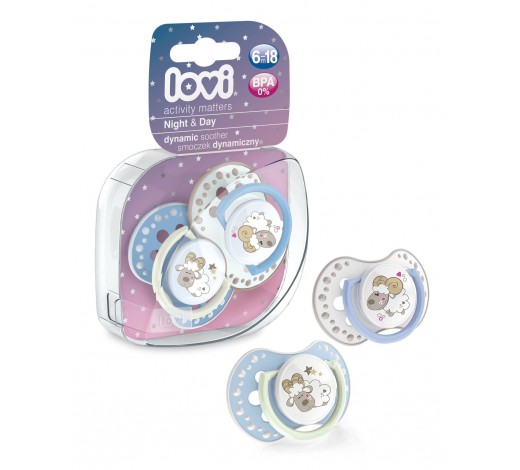 Соска Canpol Lovi силиконовая (6–18 месяцев) (22/811) N2 Night&Day BOY