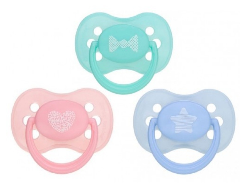 Пустышка Canpol латексная, круглая (0–6 мес.) (22/428) Pastelove