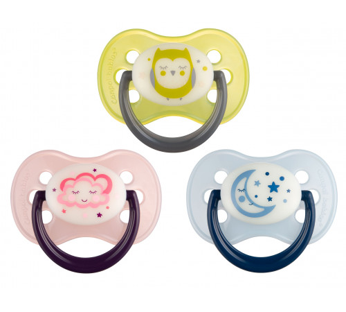 Пустышка Canpol силиконовая, круглая (0–6 мес.) (22/639)
