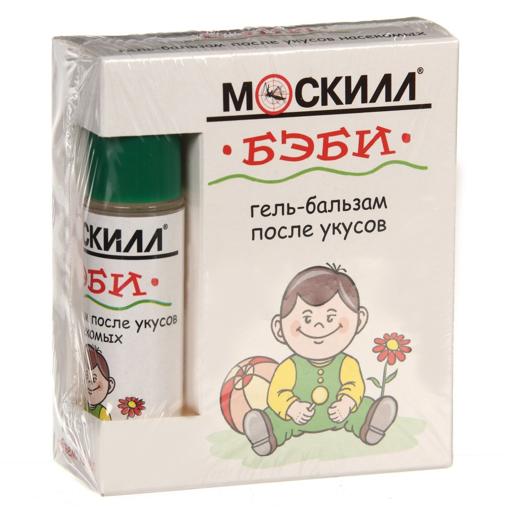 MOSKILL Baby бальзам-гель после укусов комаров, 12 мл (от 1 года)