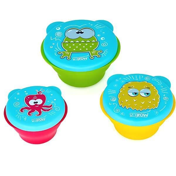 Набор U-Grow из 3 мисок 160/240/340 мл A-155