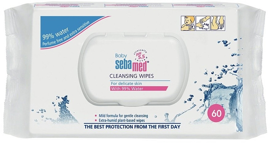 Влажные салфетки Sebamed Baby для детей N25