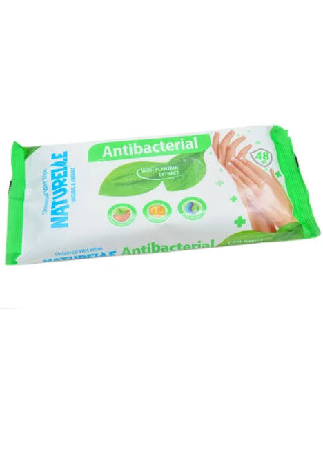 Влажные салфетки Naturelle N48 Антибактериальные с экстрактом Подорожника