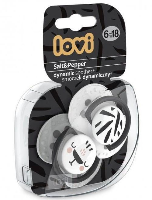 Пустышка Canpol Lovi силиконовая (6–18 мес) (22/879) N2 Salt and Pepper