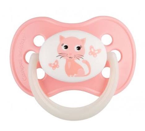 Пустышка Canpol латексная, круглая (0–6 мес.) (22/593) Animals