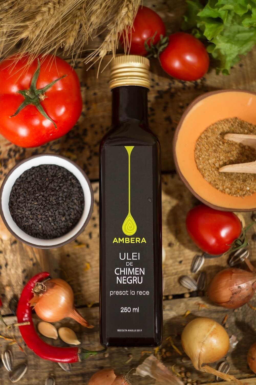 Масло из семян чёрного тмина Ambera (холодного отжима) 250 мл