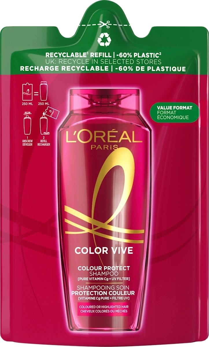 Запаска шампуня L’Oréal Color Vive 250 мл (для окрашенных волос)