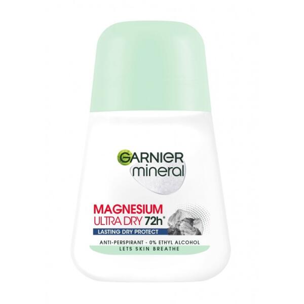 Дезодорант-ролл Garnier Magnesium Ultra Dry 72ч, 50 мл