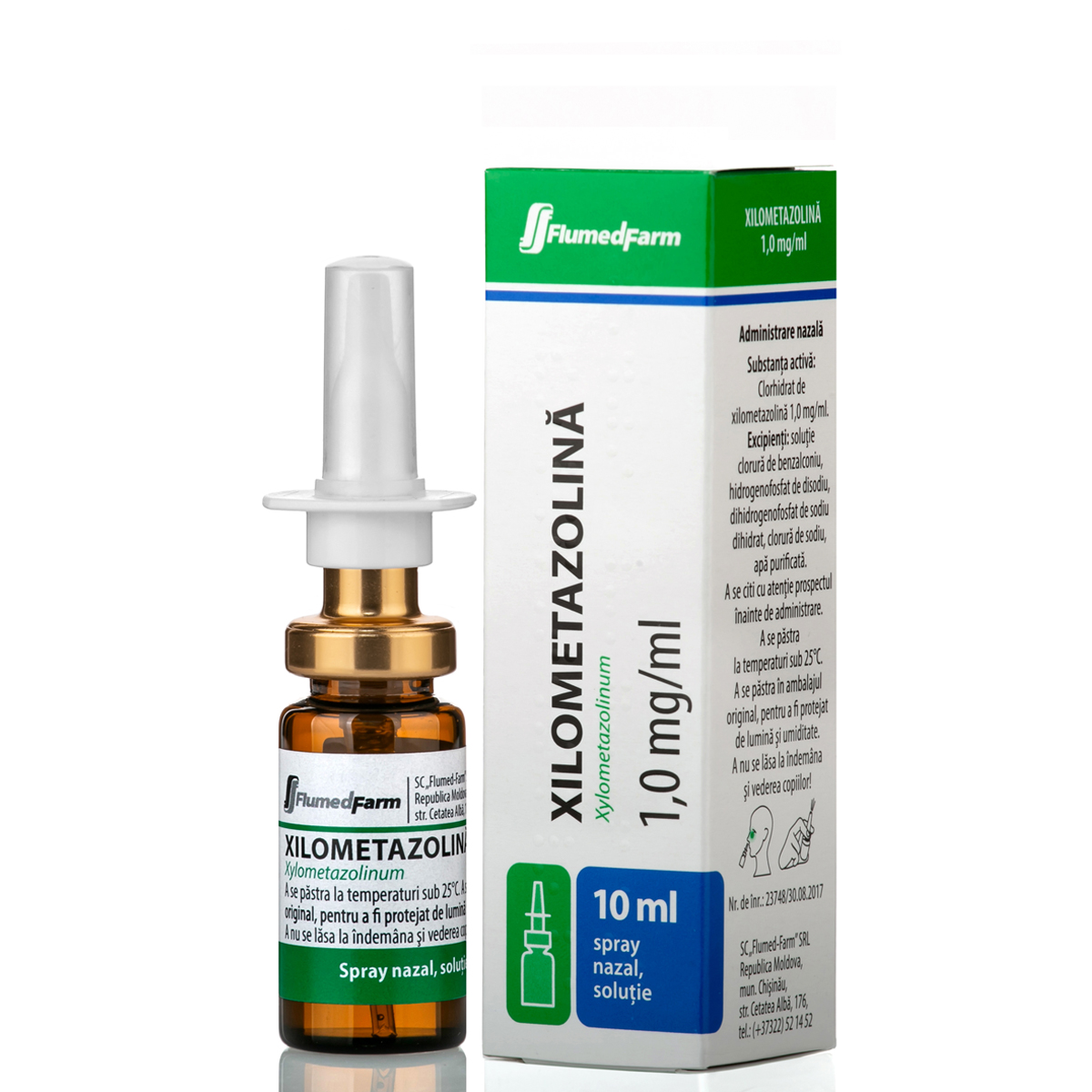 Ксилометазолин 0,1%, капли назальные, 10 мл