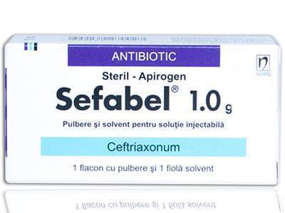 Сефабель 1 г, порошок + растворитель / раствор для инъекций №1 + 3,5 мл N1