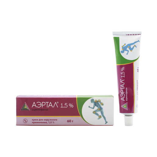 Аэртал крем 15 мг/г 60 г