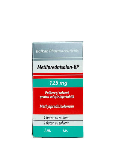 Metilprednisolon-BP pulbere/suspensie injectabilă  125 mg/2ml  N1+1 (i/m.i/v)