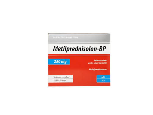 Metilprednisolon-BP pulbere/suspensie injectabilă  250mg/4ml  N2+2 (i/m.i/v)