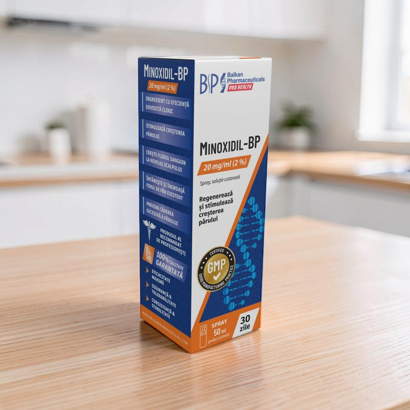 Minoxidil-BP 50mg/ml (5%) spray, soluție cutanată N1
