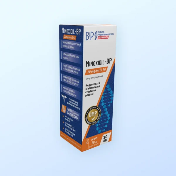 Minoxidil-BP 20mg/ml (2%) spray, soluție cutanată N1