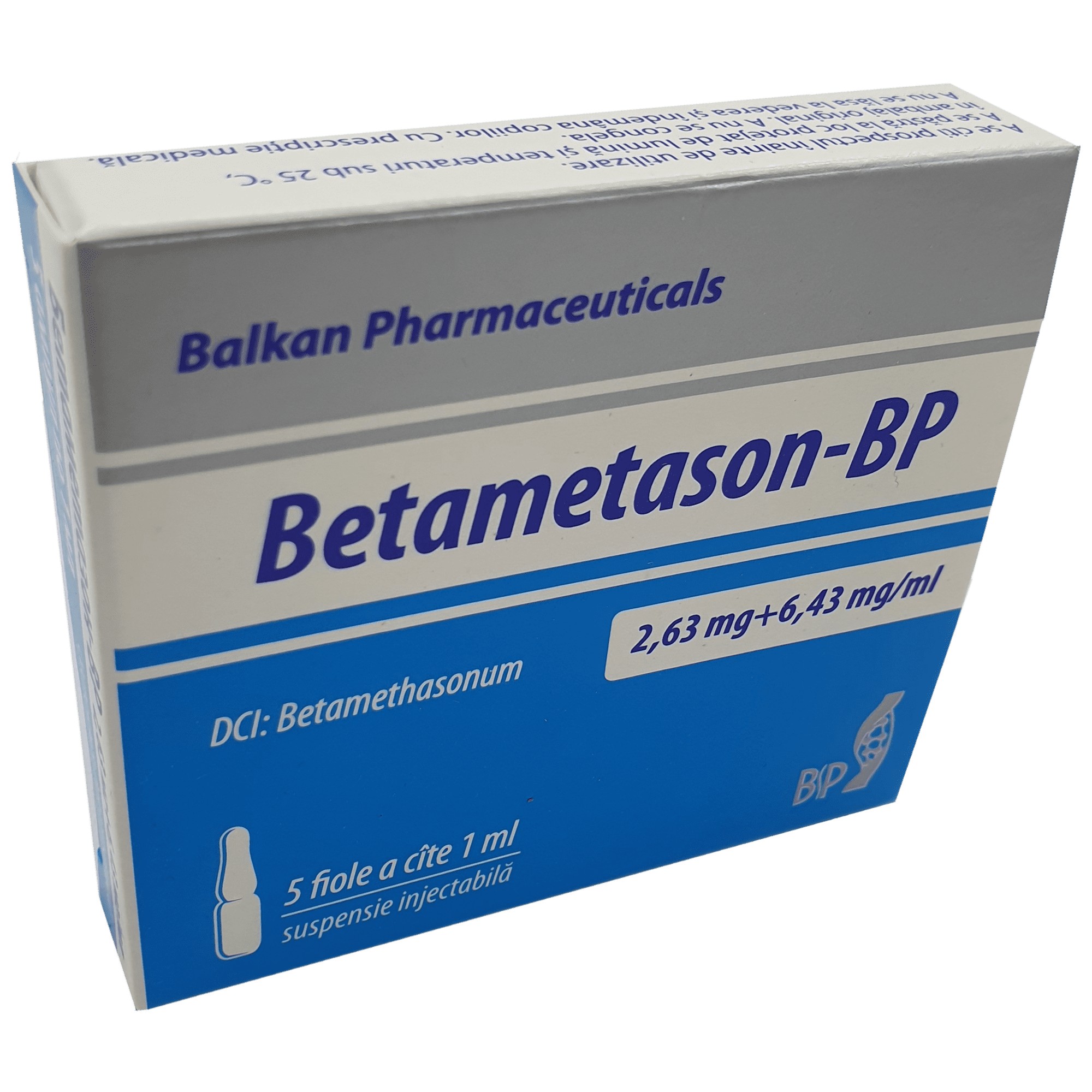 Betametason-BP suspensie injectabilă (2,63mg/ml+6,43mg/ml) 1ml  N5