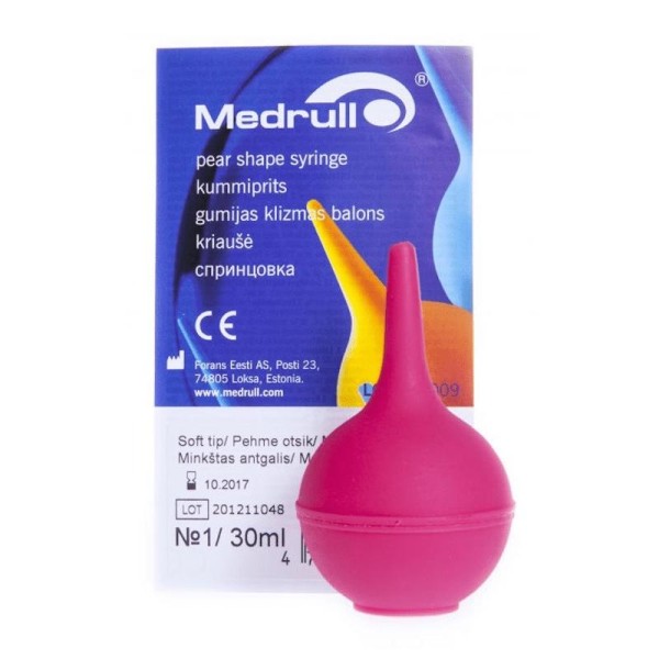 Медицинская груша Medrull N1 A, объем 30 мл, индивидуальная упаковка