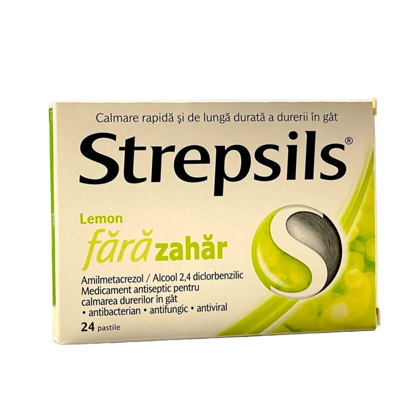 Strepsils Lemon comp. N12x2 fără zahăr