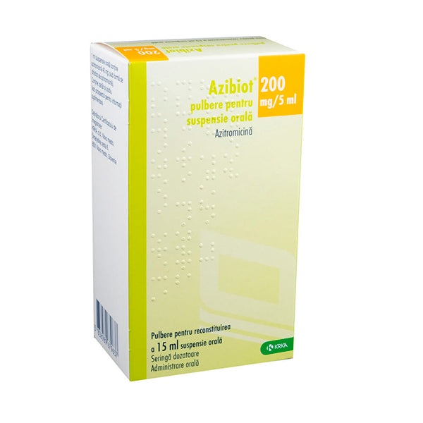 Azibiot 200mg/5ml pulbere/suspensie orală 15ml 