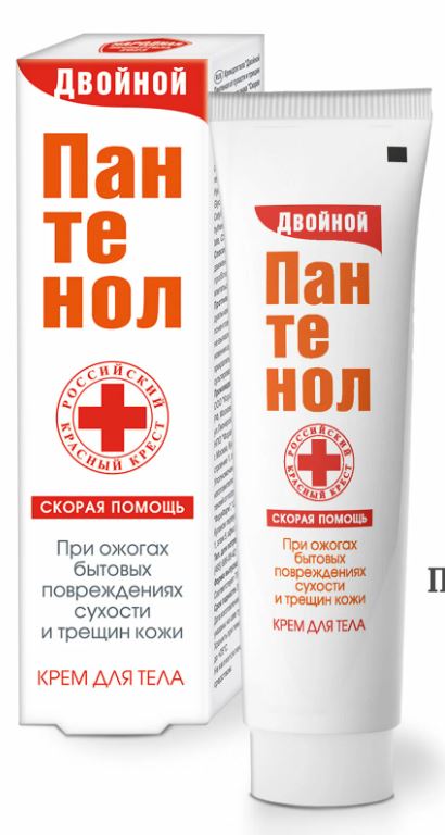 Cremă pentru corp „Скорая помощь” Panthenol dublu pentru uscăciunea și crăpăturile pielii 75 ml