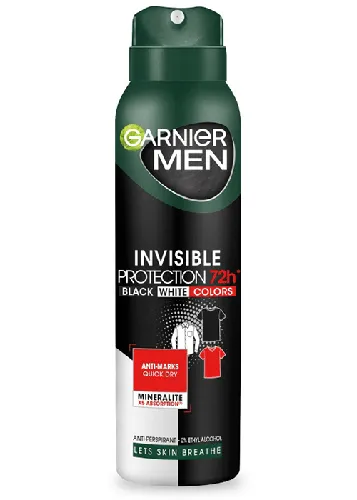 Дезодорант-спрей Garnier Men Invisible Protection 72h 150 мл