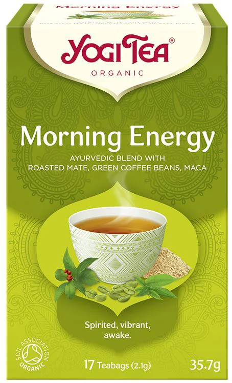 Органический чай Yogi Tea «Morning Energy», фильтр-пакеты, вес одного пакета 2,1 г, количество 17 шт