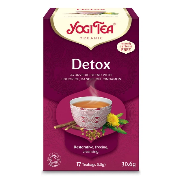Органический чай Yogi Tea «Detox», фильтр-пакеты, вес одного пакета 1,8 г, количество 17 шт