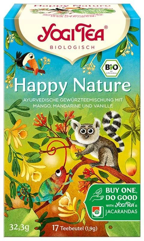 Чай органический Yogi Tea «Happy Nature», фильтр-пакеты, вес одного пакета 1,9 г, количество 17 шт