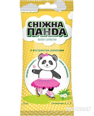 Влажные салфетки Panda с ромашкой №15