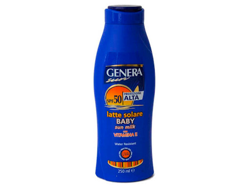 Детское солнцезащитное молочко-лосьон GENERA SUN BABY SPF 50 250 мл