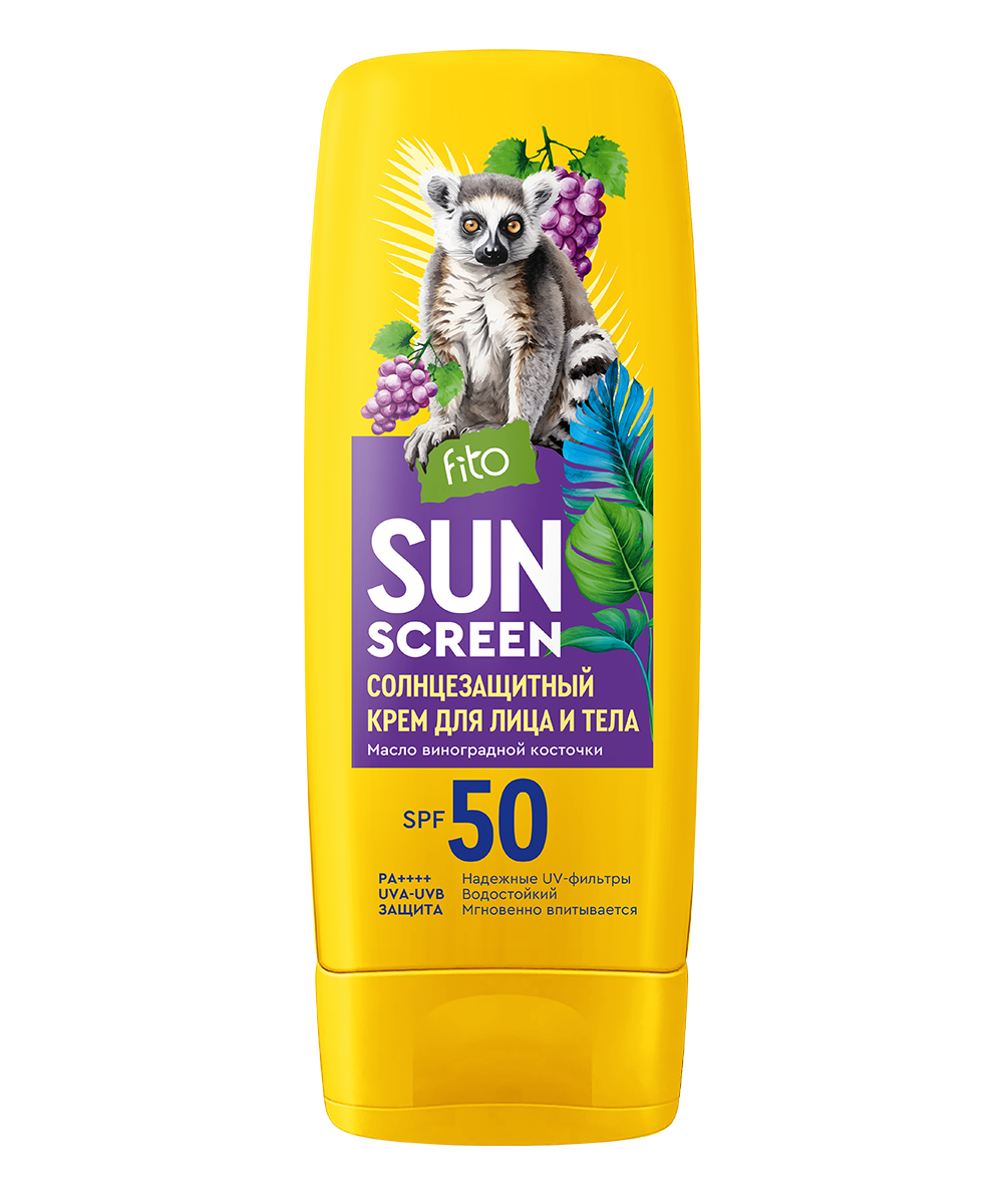 Солнцезащитный крем для лица и тела Fitocosmetic SPF 50+ 140 мл