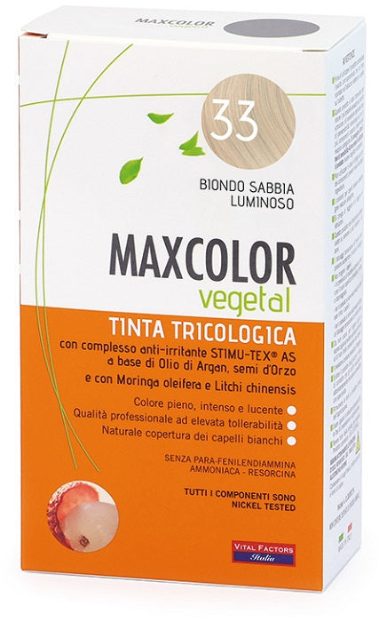 Краска для волос MaxColor Vegetal N°33 Vital Factors
