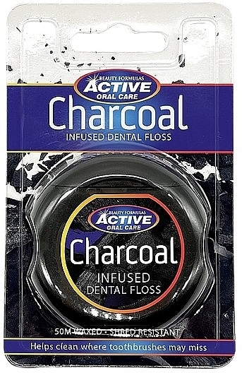 Зубная нить Active Charcoal 50 м