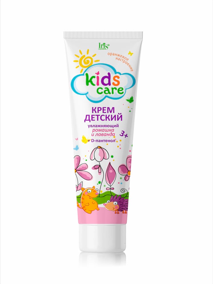 Детский крем Iris KIDS Care 100 мл с ромашкой, лавандой и D-пантенолом (3+ лет), туба