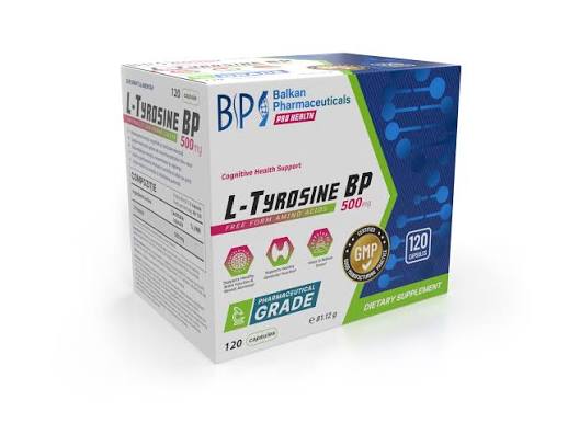 L-Tyrosine BP 500 мг, капсулы, N120