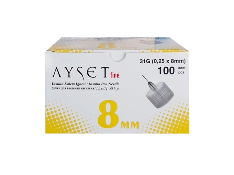 Иглы Ayset 31G (0,25 мм × 5 мм) №100 для инсулина