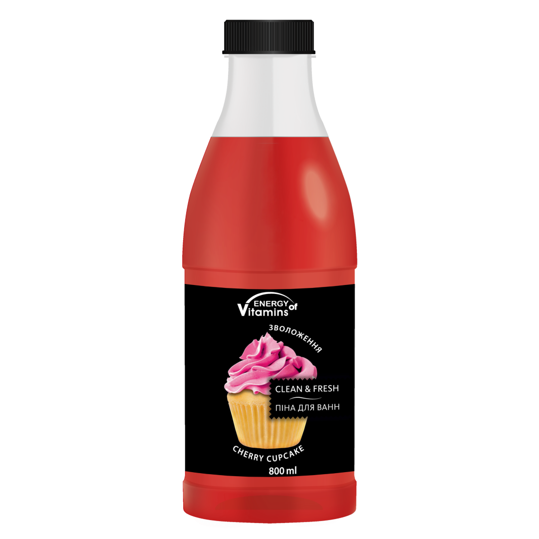 Пена для ванны Energy of Vitamins Cherry Cupcake 800 мл