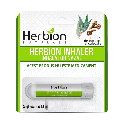 Inhalator nazal Herbion cu ulei de eucalipt și cuișoare
