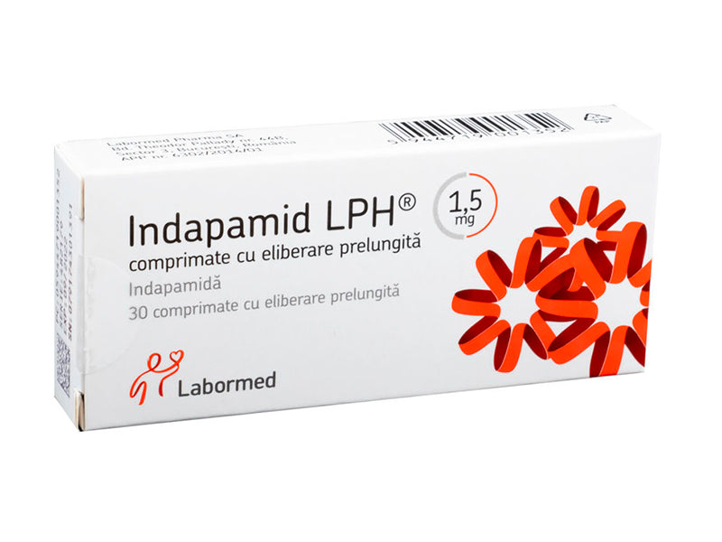 Индапамид-LPH таблетки с пролонгированным высвобождением, покрытые пленочной оболочкой 1,5 мг №10×3