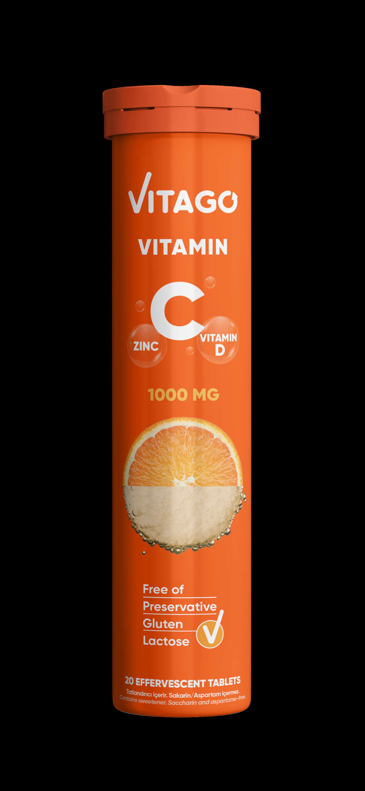 SBA Vitago Daily Vitamina C (1000mg), Vitamina D și Zinc comprimate efervescente N20