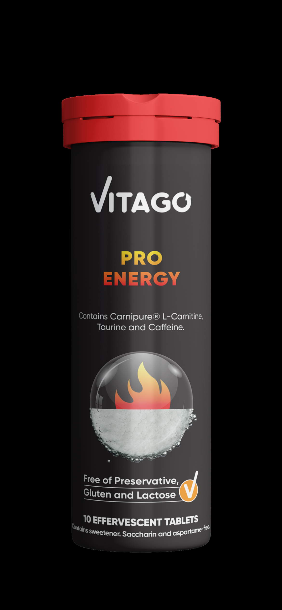 Vitago Daily Carnipure — L-карнитин, таурин и кофеин (210 мг), шипучие таблетки №10