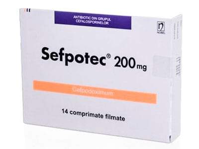 Sefpotec comprimate filmate 200 mg N7x2