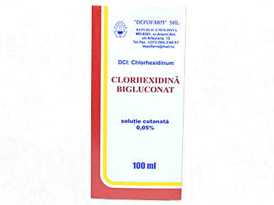 Chlorhexidină 0.05% soluție dezinfectantă 100 ml Depofarm